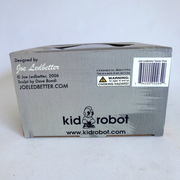 NEW 2006 6.5” LE 2800 KIDROBOT PINK TEETER DESIGNER ART URBAN VINYL FIGURE - Picture 11 of 12